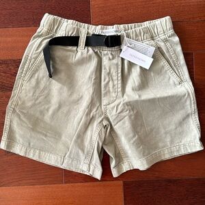 brandnl new outerknown twill trail short! size small